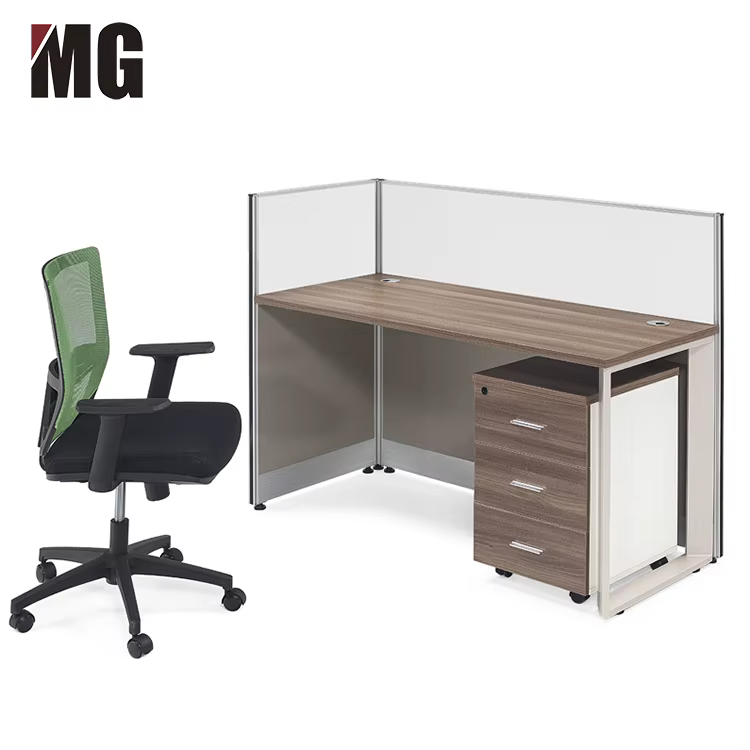 Modern Aluminum Wood Office Desk Modern — image 6