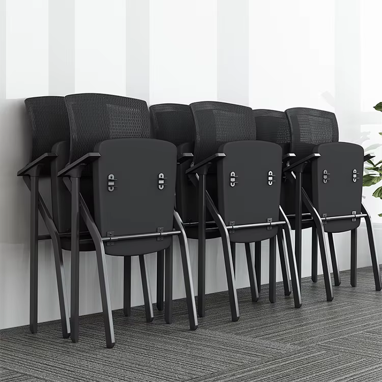 Conference Room Folding Chair Mesh Stackable — image 5