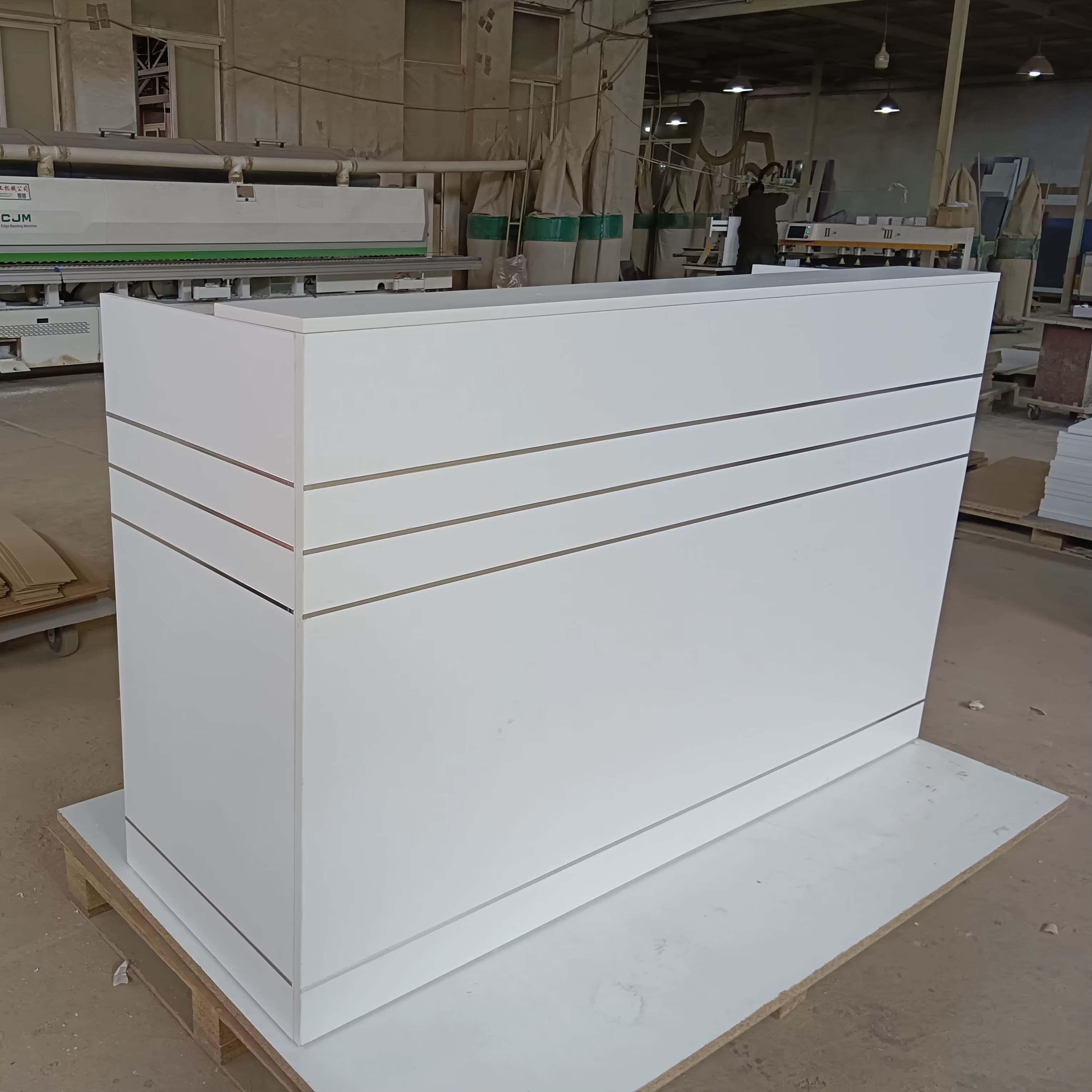 Modern Contemporary Office Reception Desk Counter — image 6