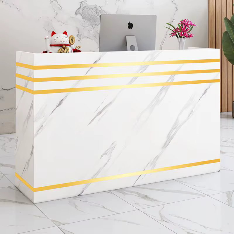 Modern Minimalist Office Reception Desk High — image 3