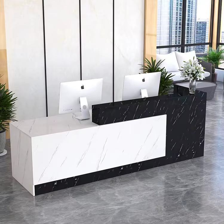Modern Office Hospital Reception Counter Design — image 2