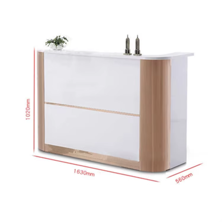 Modern Design White Small Counter Reception — image 3
