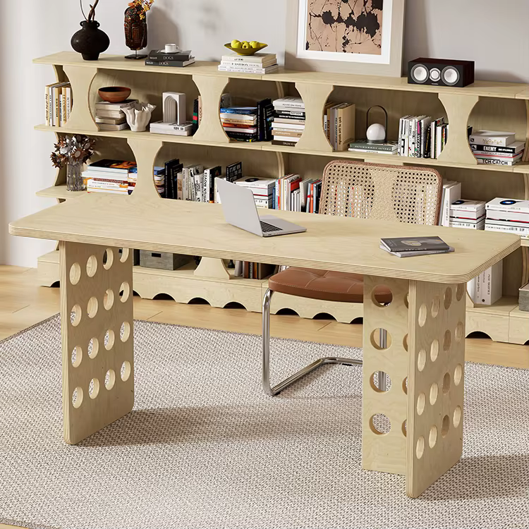 Solid Wood Bedroom Computer Desk Study — image 3