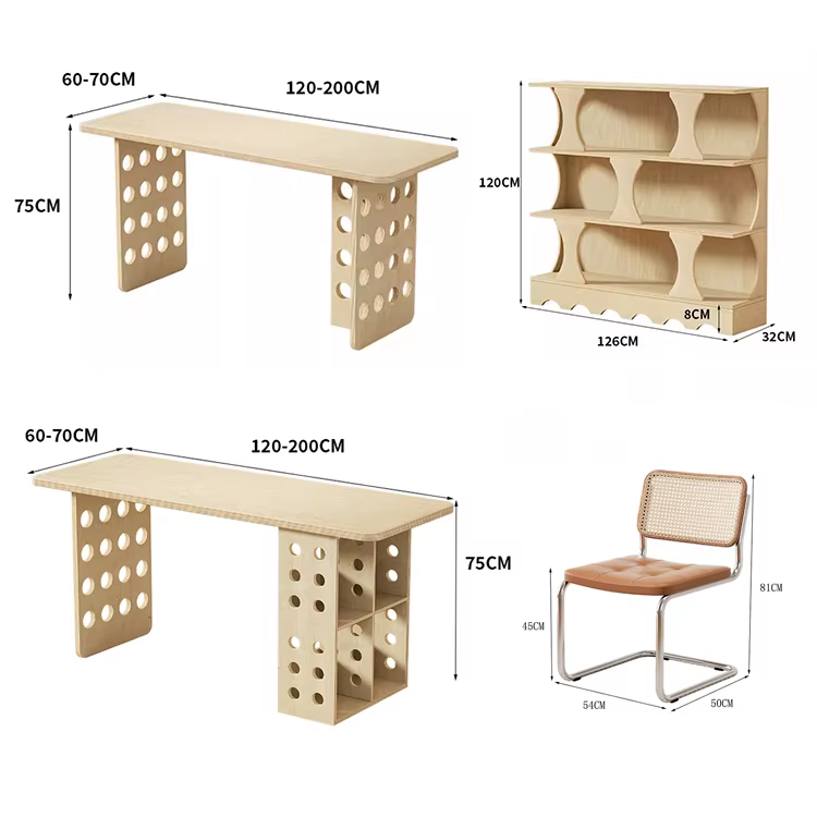 Solid Wood Bedroom Computer Desk Study — image 5