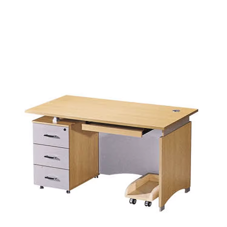 Modern Wooden With Drawer Desk With — image 3