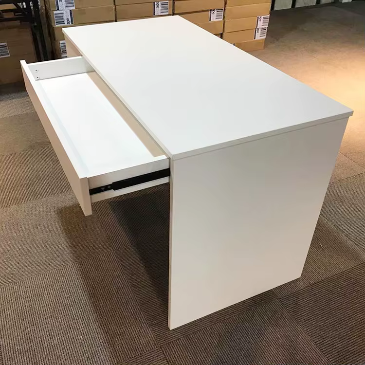 Cheap Wooden White Computer Desk With — image 5