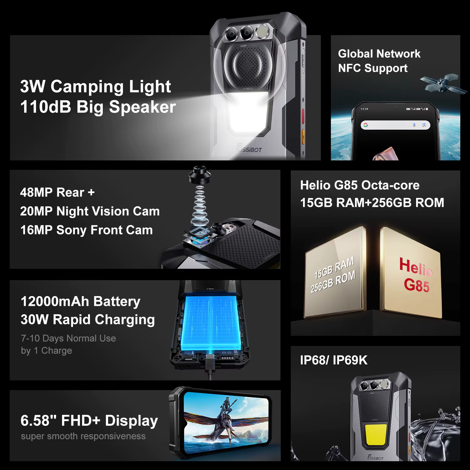 Fossibot F106 Pro New NFC Android — image 3