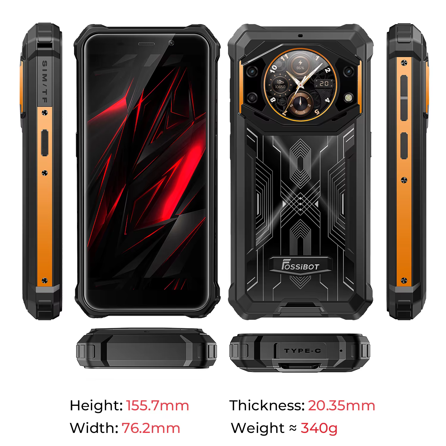 Fossibot F101pro Slim Rugged Mobile Phone — image 6