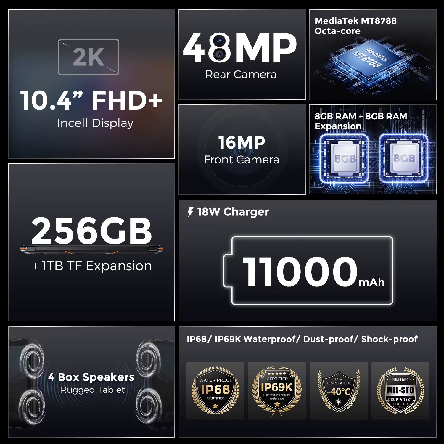 10 4 Inch Fossibot Rugged OEM — image 6