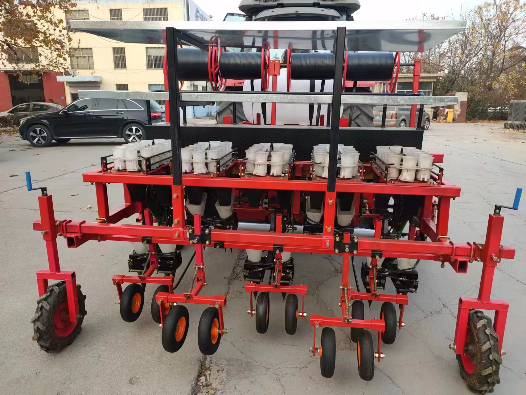 Tractor Driven Vegetable Seedling Potato Transplanting — image 4