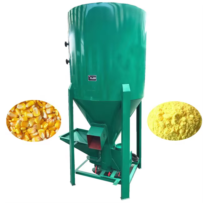 Industrial Vertical Chicken Feed Grinder Mixing — image 2