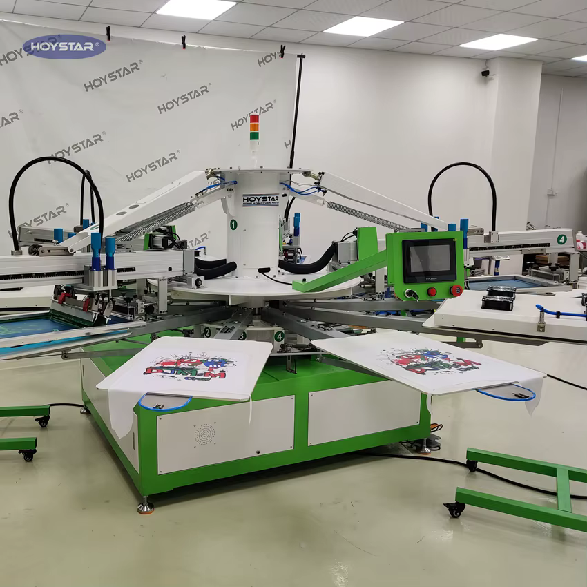 4 Color Large Worktable Rotary Screen — image 3
