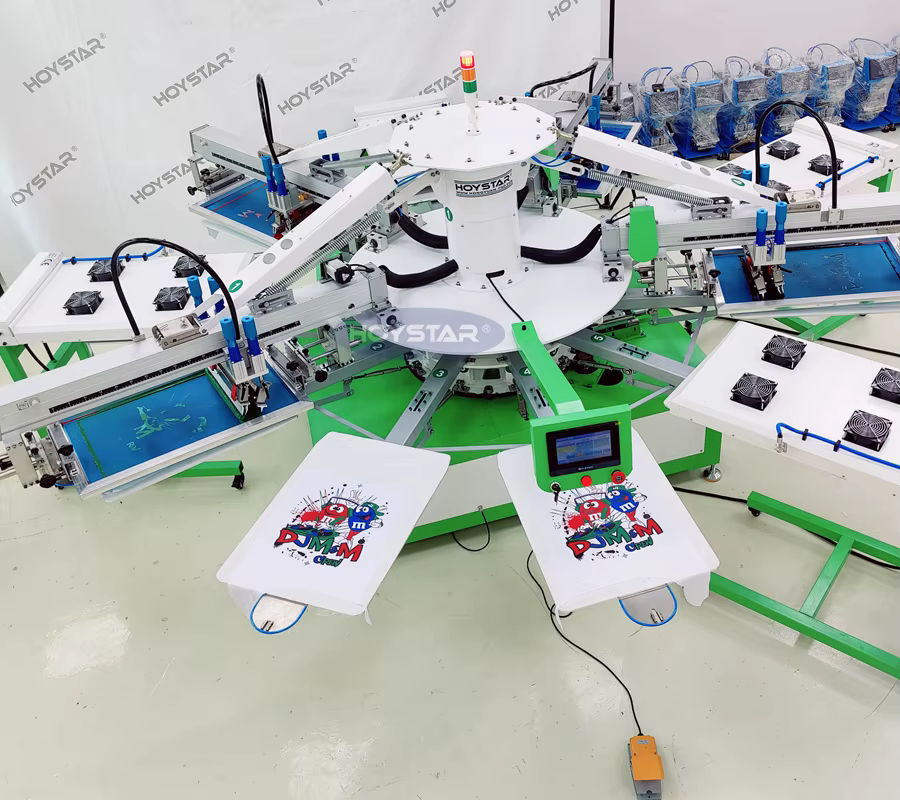 Pneumatic 4 Color 10 Stations Screen — image 6
