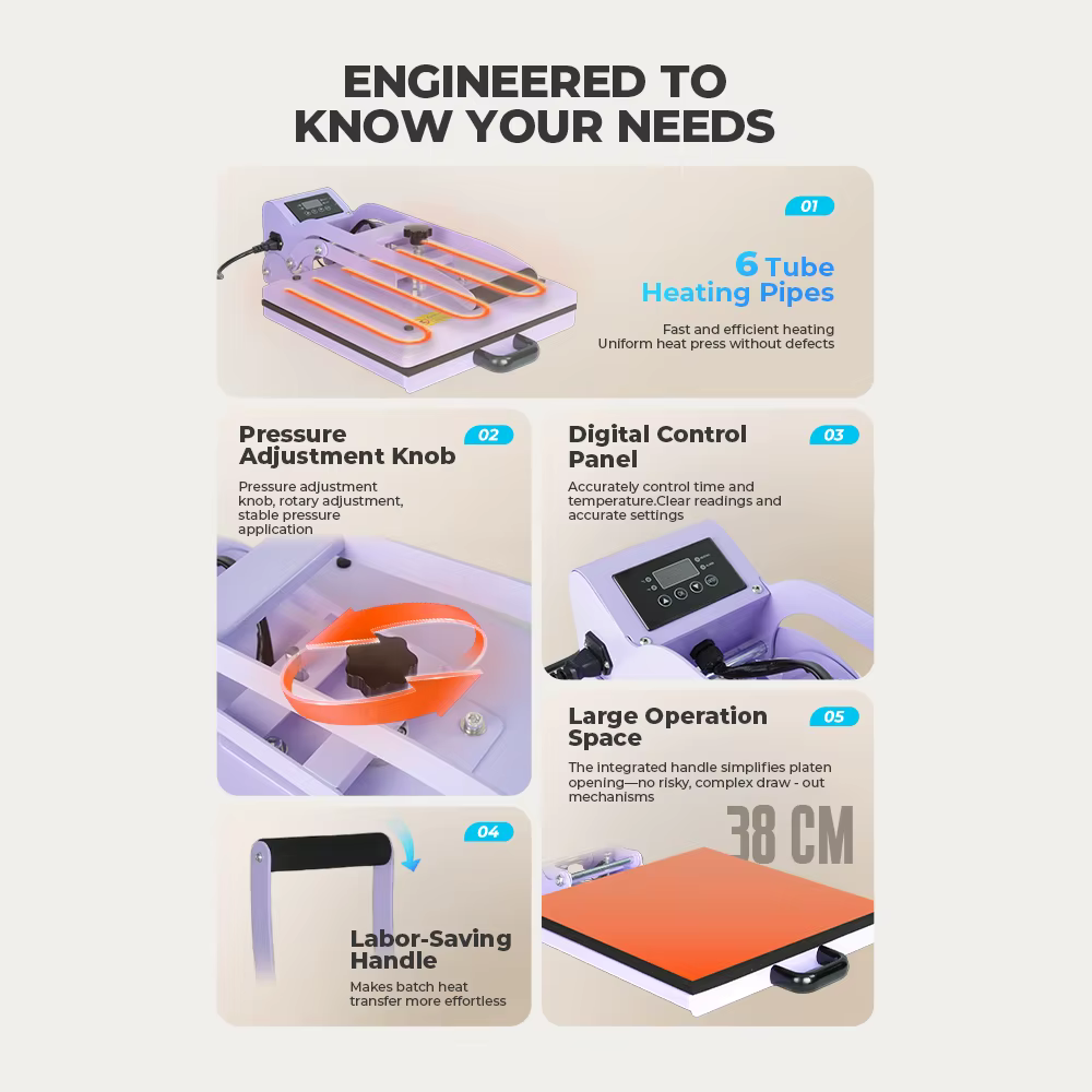 Manual Open Heat Press Machine For — image 4