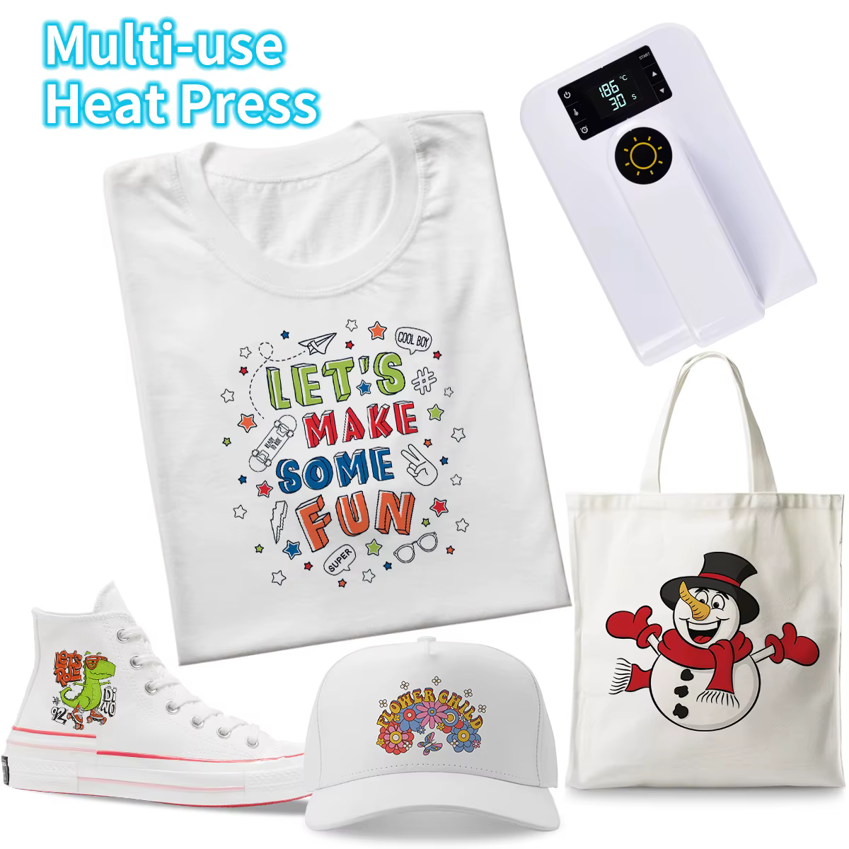 Flat Heat Press Machine Handheld Portable — image 4