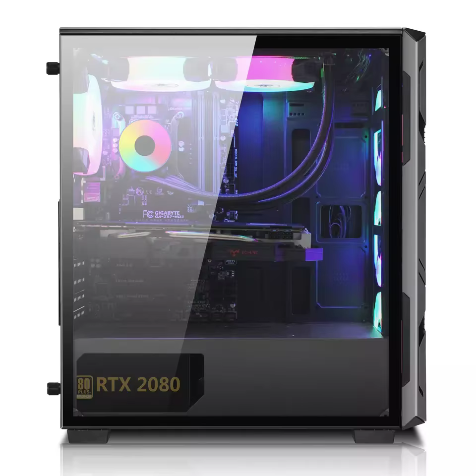 Computer Cases Towers ATX Case Tempered — image 3