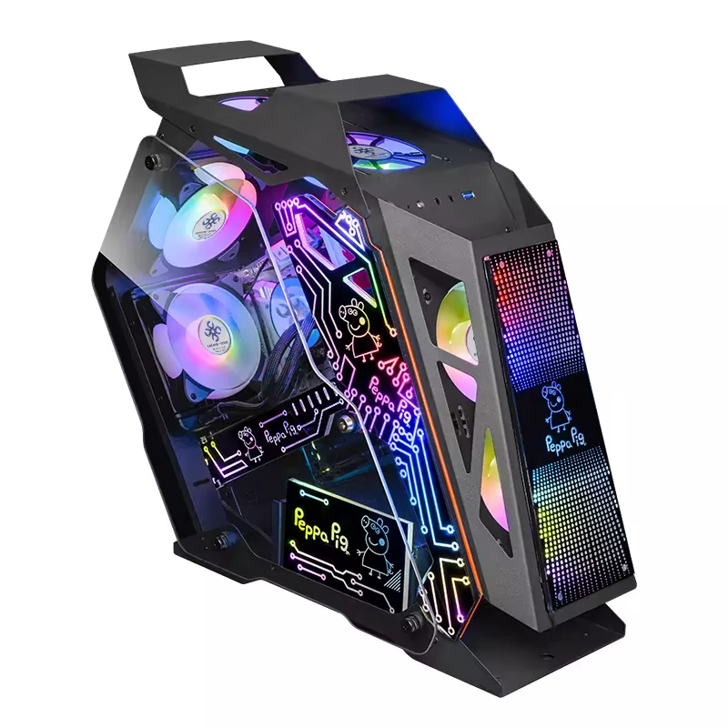 Phantom Black White Aluminium PC Case — image 2