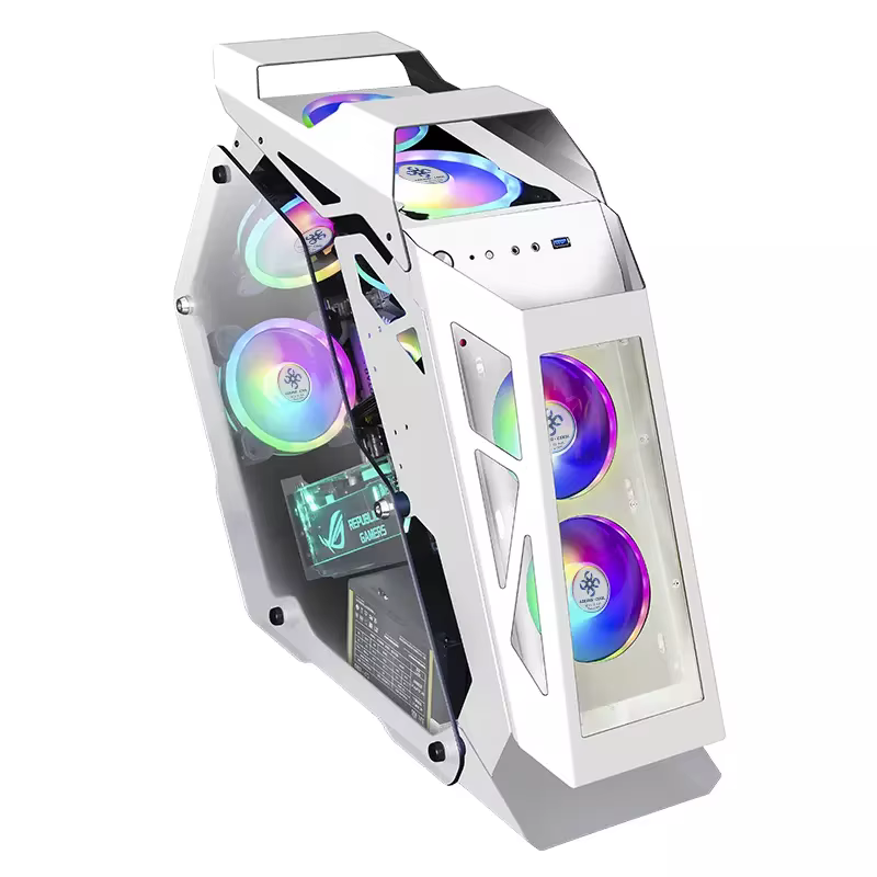 Phantom Black White Aluminium PC Case — image 6