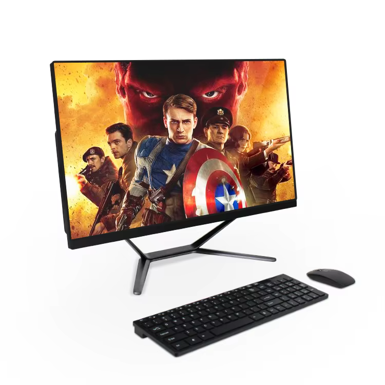 19 21.5 23.6 inch aio Personal Custom Cheap Monitor Gamer Computadora Pc Part Desktop Full Set Used All In One Computer — image 2