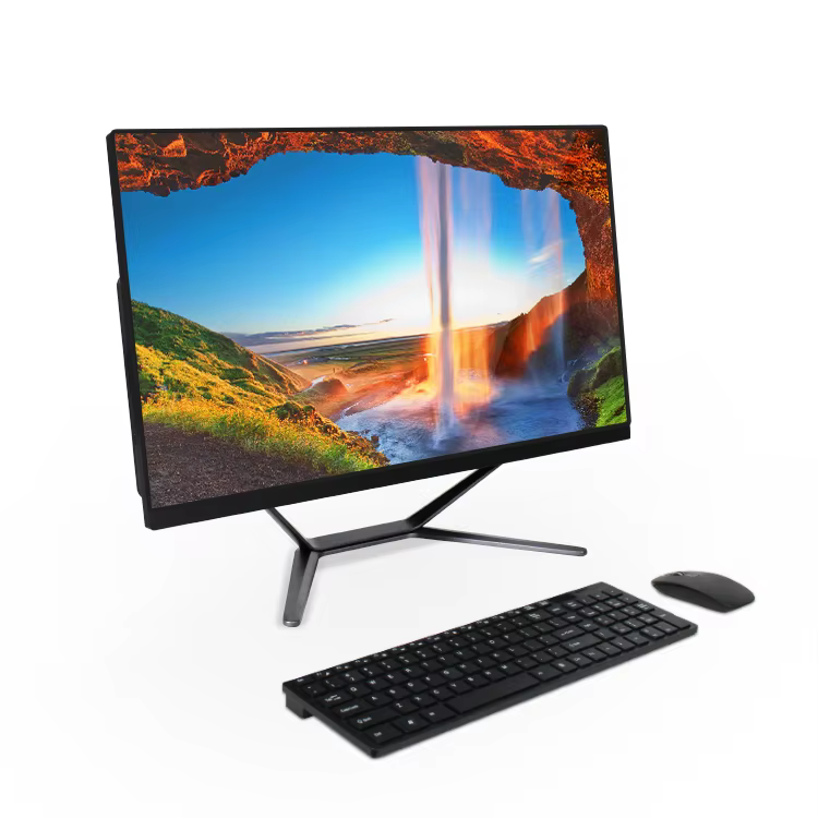 19 21.5 23.6 inch aio Personal Custom Cheap Monitor Gamer Computadora Pc Part Desktop Full Set Used All In One Computer — image 3