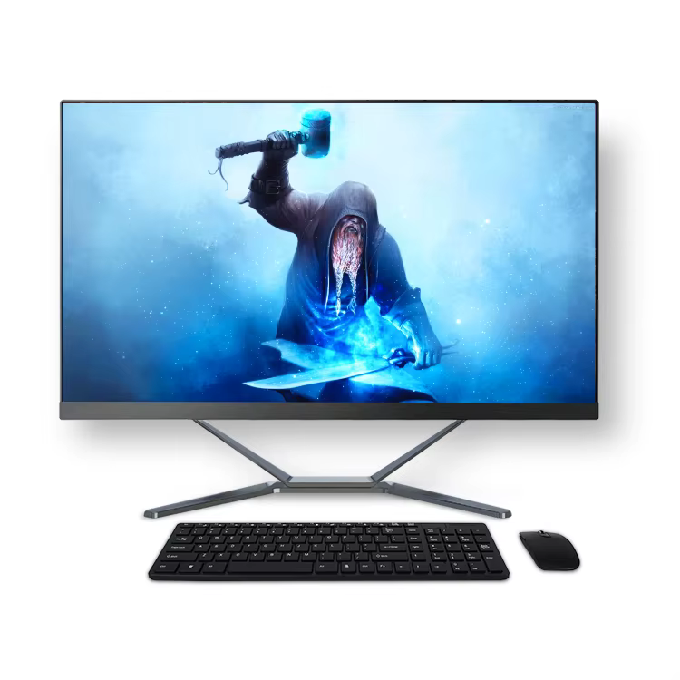 19 21.5 23.6 inch aio Personal Custom Cheap Monitor Gamer Computadora Pc Part Desktop Full Set Used All In One Computer — image 5
