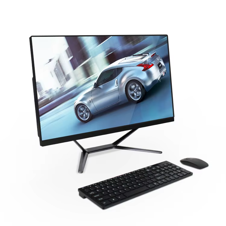 19 21.5 23.6 inch aio Personal Custom Cheap Monitor Gamer Computadora Pc Part Desktop Full Set Used All In One Computer — image 6
