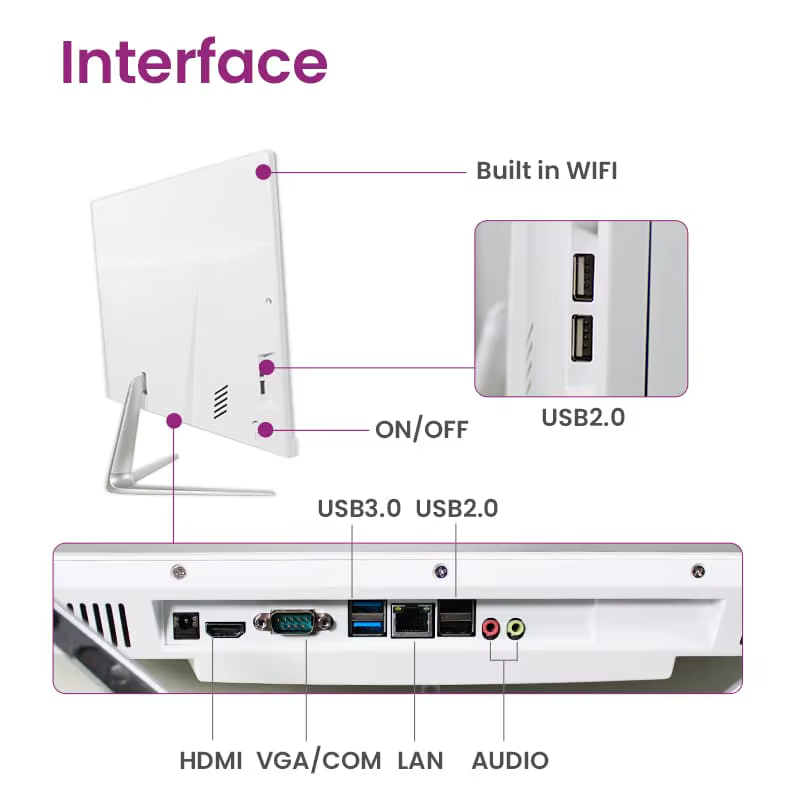 Factory Price Core I3 I5 Pc Desktop Gaming Computadora All In One Computer — image 6