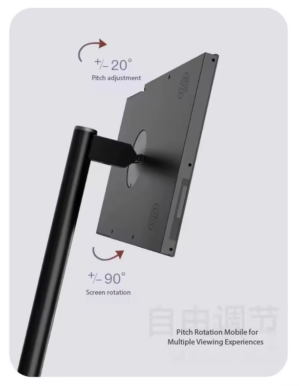 Portable Home TV with Lithium battery 4-Hours Player 21.5inches Android Capacitive Touch Screen Monitor Display  — image 3