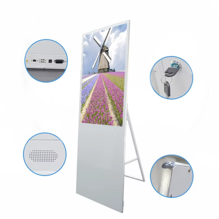Hot Sale Equipment Outdoor Street Screens Digital Totem Advertising Mupi Touch Screen Kiosks With Cheap Price — image 2