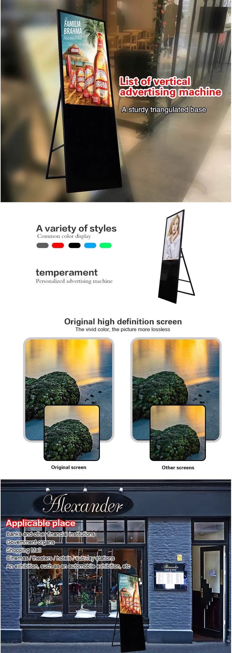 Hot Sale Equipment Outdoor Street Screens Digital Totem Advertising Mupi Touch Screen Kiosks With Cheap Price — image 3