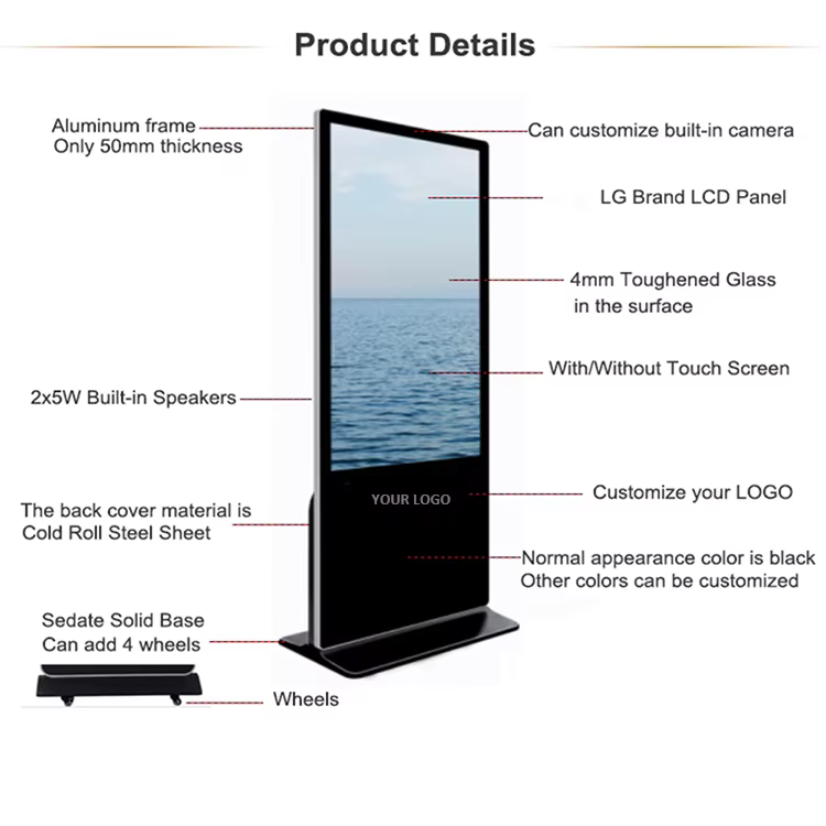Eco Friendly Android Kiosk Black LCD — image 2