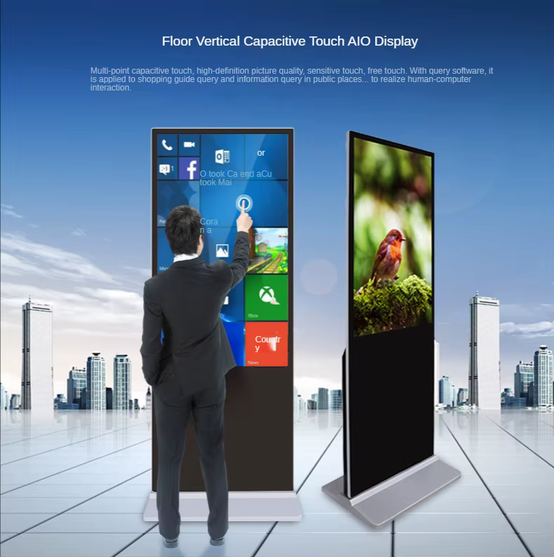 Reasonable Price Retail Store Display Digital Signage And Displays Ppi Interactive Floor Stand Android Kiosk Touch Screen — image 4