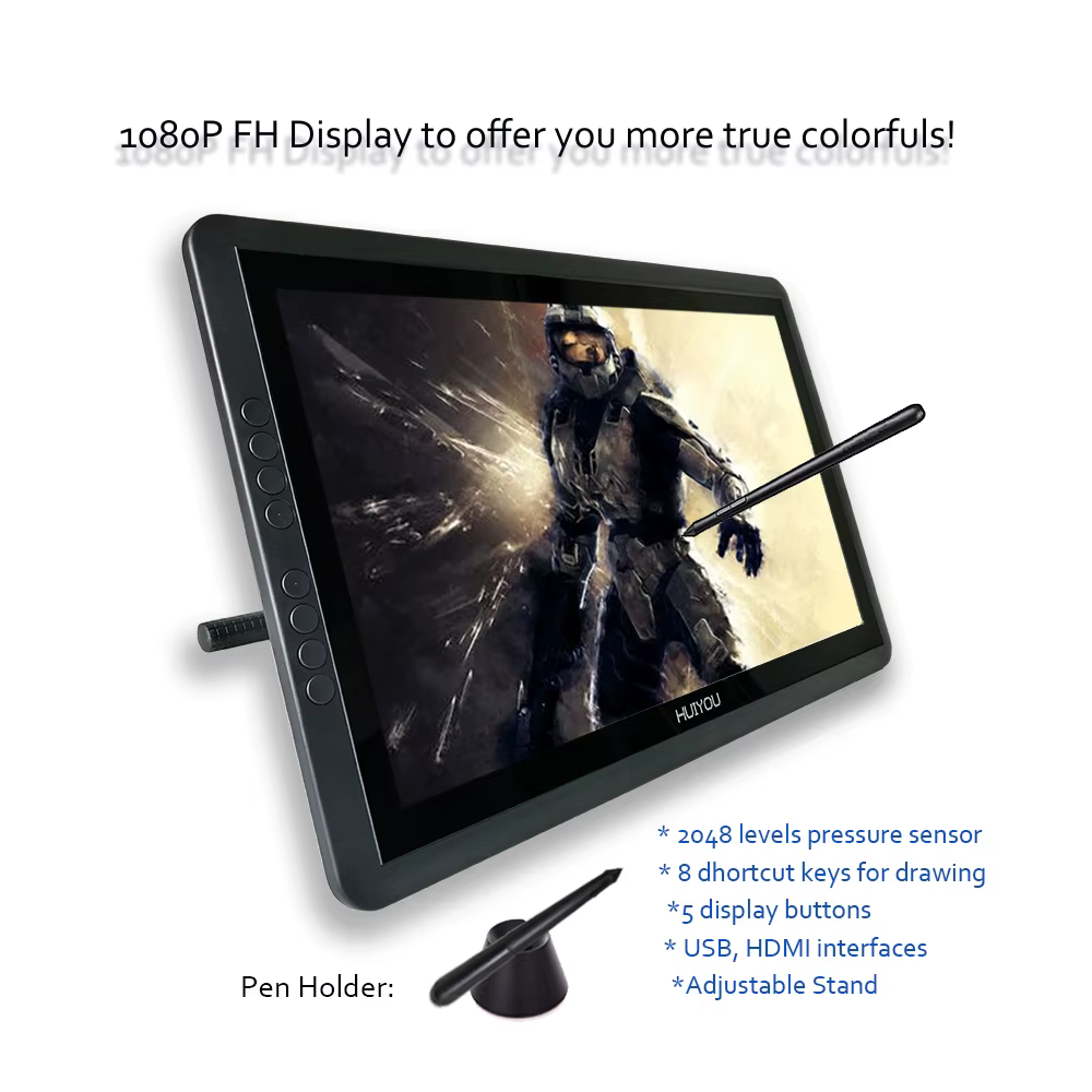 USB Interface Graphic Tablet Monitor With — image 3