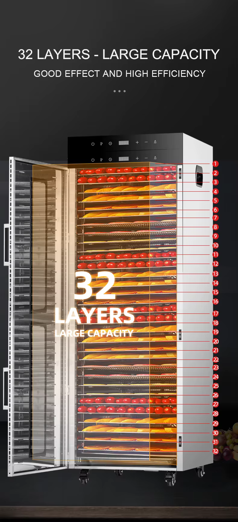 32 Trays Stainless Steel Double Layer — image 4