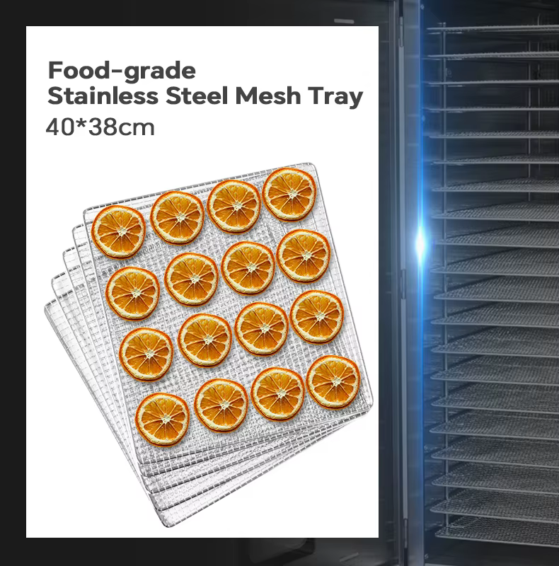 OEM Factory Supply Wholesale 20 Trays Food Drying Machine  Supplier Fruits Vegetables Jerky Dehydrator Food Dehydrator — image 4