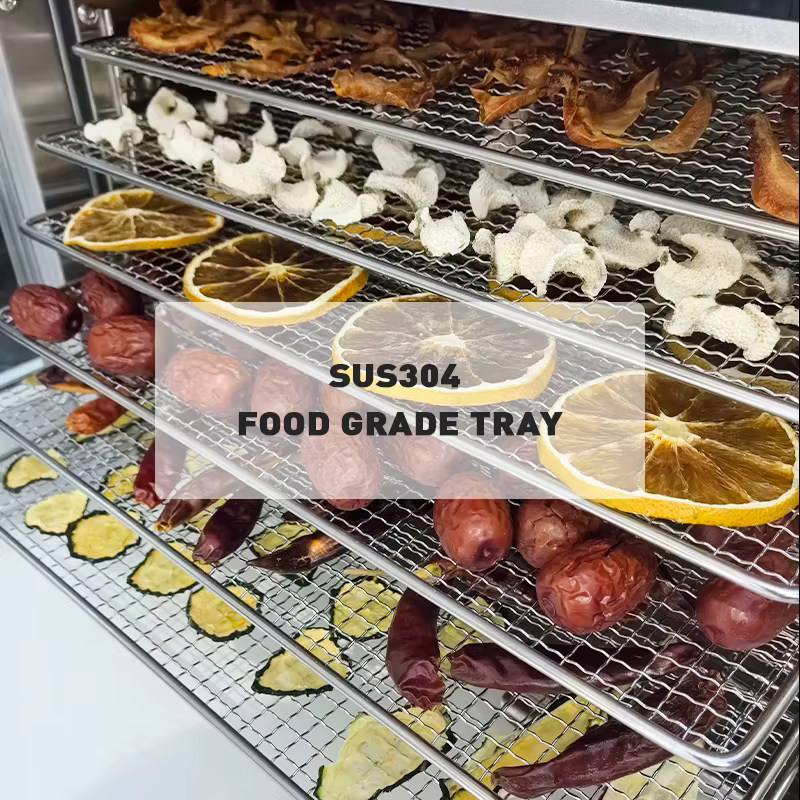OEM Factory Supply Fashion Design 12 Trays Stainless Steel Electric Digital Control Food Dehydrator Home — image 4