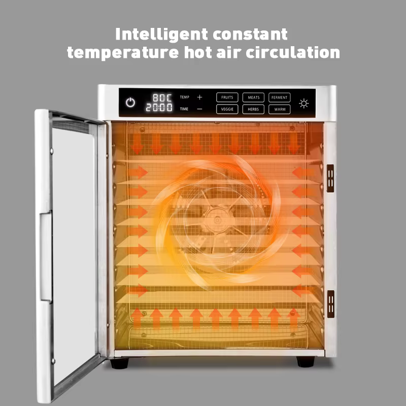 New Design 2025 Wholesale 12 Trays Big Capacity Electric Home Use Fruit Dehydrator Machine — image 3