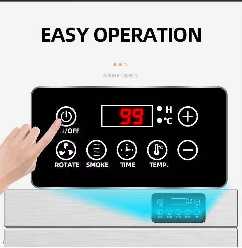 Extra Large Capacity Rotating Sausages Biltongs Preserved Food Electric Processor With Smoking Function — image 5