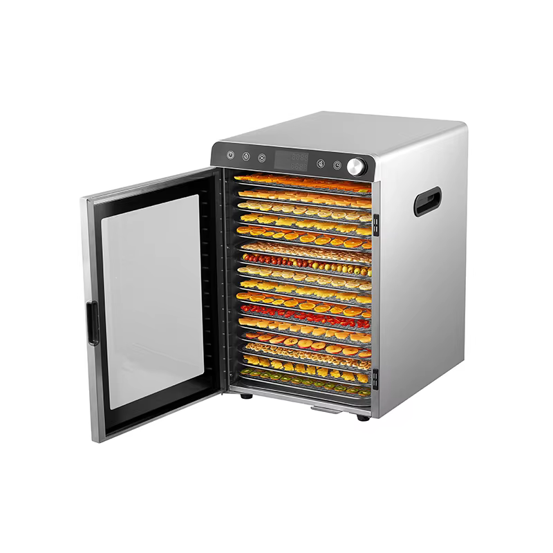 2026 New Home Use 16 Trays Stainless Steel Fruit Dryer Vegetables Beef Jerky Food Dehydrators — image 2