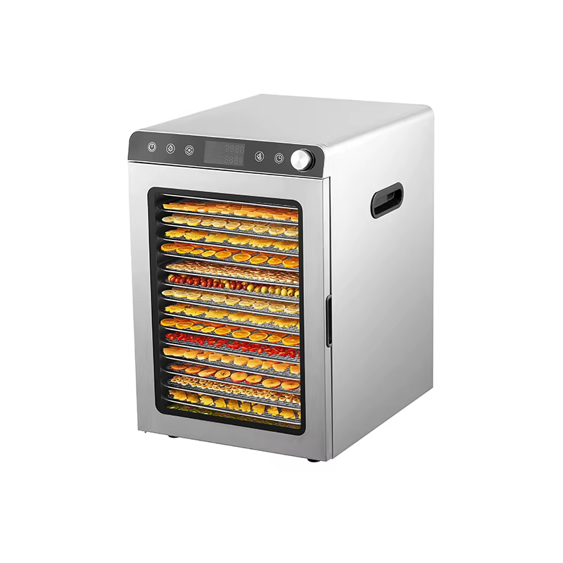 2026 New Home Use 16 Trays Stainless Steel Fruit Dryer Vegetables Beef Jerky Food Dehydrators — image 3