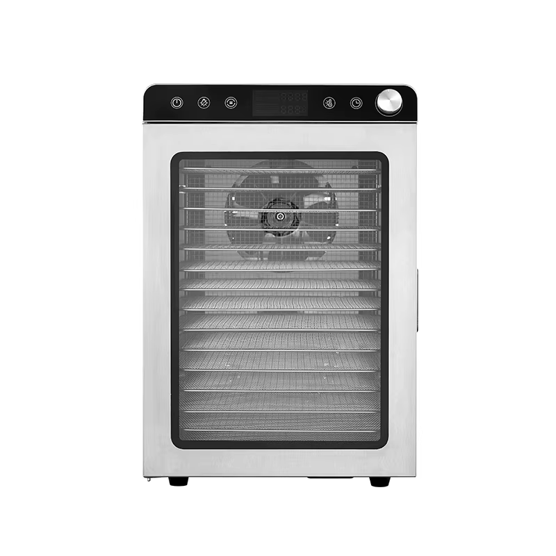 2026 New Home Use 16 Trays Stainless Steel Fruit Dryer Vegetables Beef Jerky Food Dehydrators — image 4