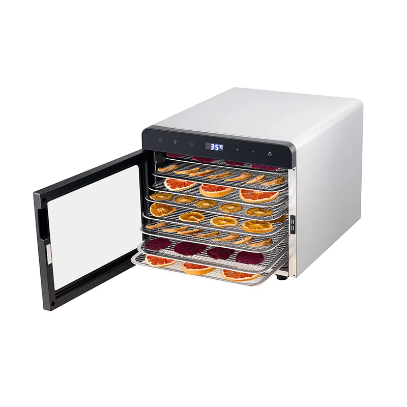 8 Trays Home Small Size Stainless Steel Fruit Dehydrator Food Dryer Dehydrator Drying Machine — image 3