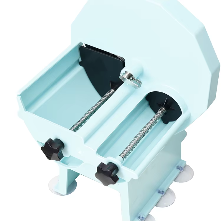 Easy Operation Manual Control Double Slot Plastic Case Food Slices Fruits Vegetables Slicer Cutter — image 2