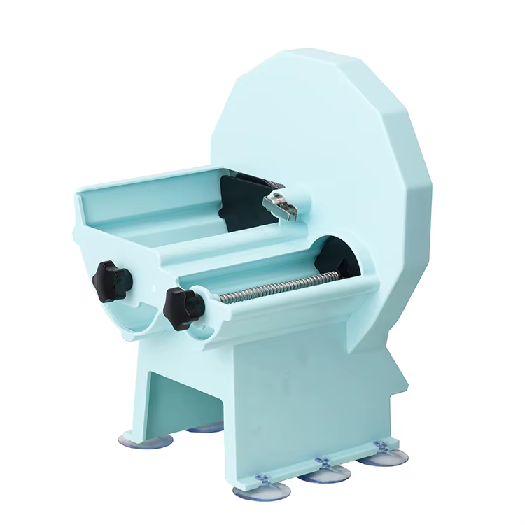 Easy Operation Manual Control Double Slot Plastic Case Food Slices Fruits Vegetables Slicer Cutter — image 4