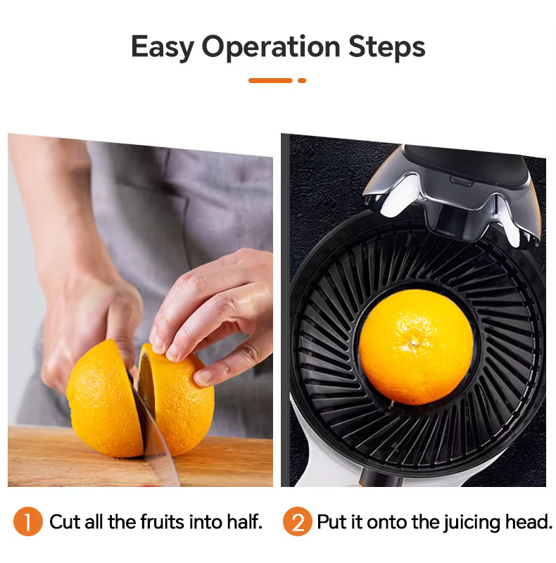 Commercial Electric Automatic Lemon Orange Squeeze Machine Lemon Squeezer Citrus Juicer — image 3