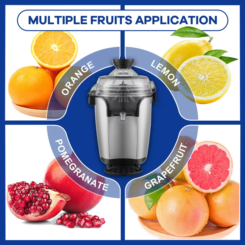 OEM Support Automatic Kitchen Appliances Electric Fruit Orange Juicer Lemon Grape Citrus Juicer Extractor Supplier — image 2