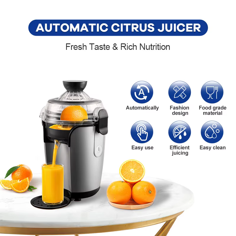 OEM Support Automatic Kitchen Appliances Electric Fruit Orange Juicer Lemon Grape Citrus Juicer Extractor Supplier — image 3