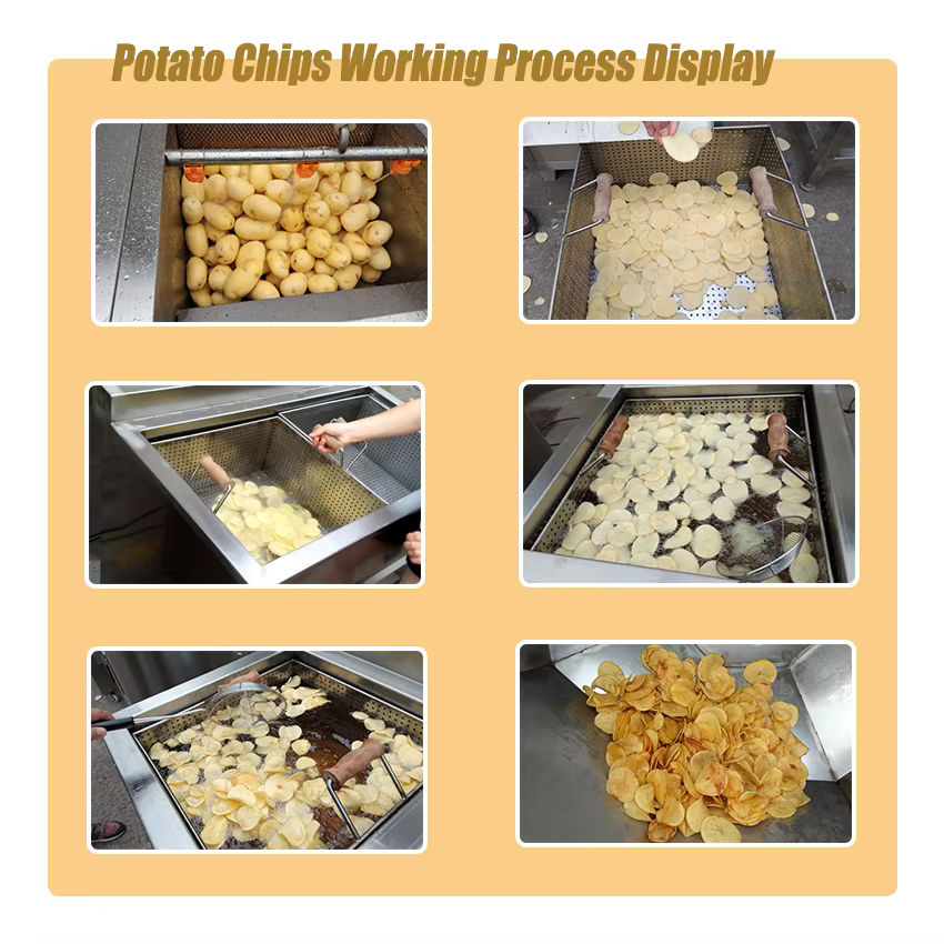 Factory Price Small Scale French Fries Production Line Potato Crisp Chips Processing Machine French Fries Making Machine — image 3