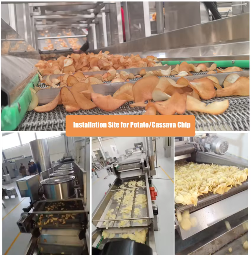 Full Automatic Small Scale 50kgh Fried Potato Chips Crisp Making Machine for New Business — image 2