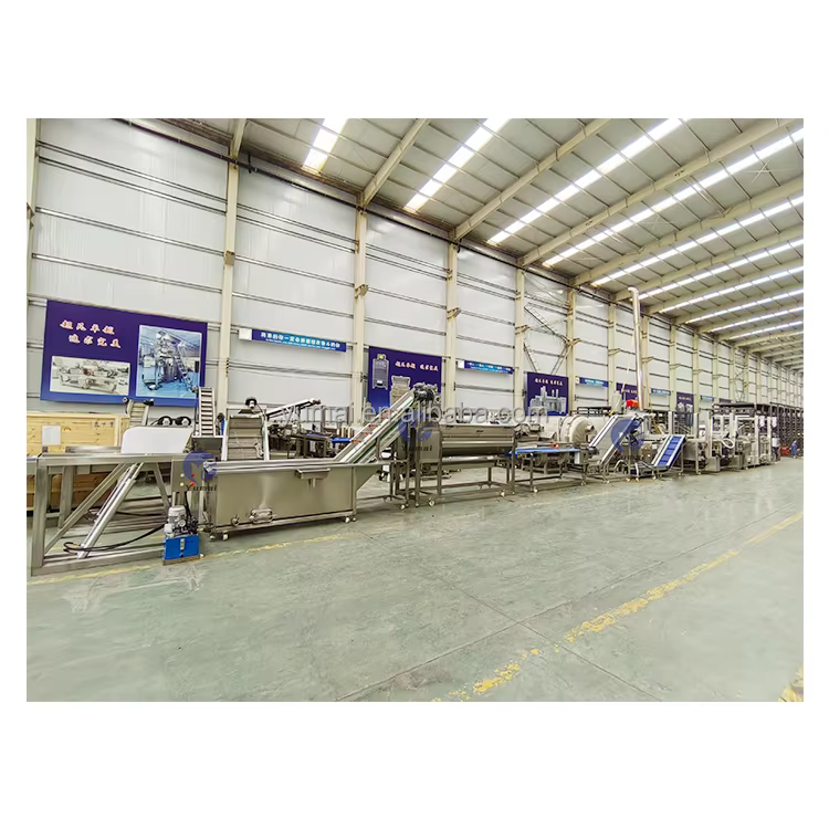 One Stop Solution Industrial Fully Automatic Potato Chips Making Line Frozen French Fries Production Machine — image 5